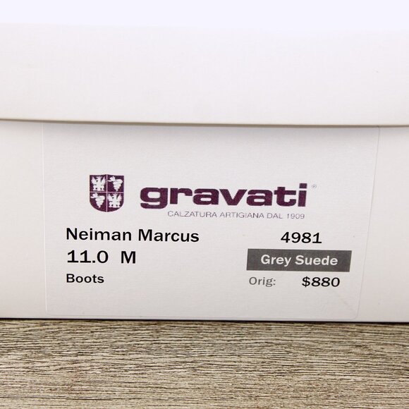 * NEW * $880 GRAVATI Neiman Marcus Women's 11 M Short Boot 4981 * add $15 Trees - Picture 13 of 15